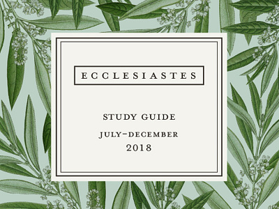Ecclesiastes Study Guide Cover