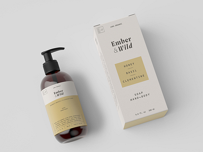 Ember & Wild Packaging beauty box branding logo packaging soap