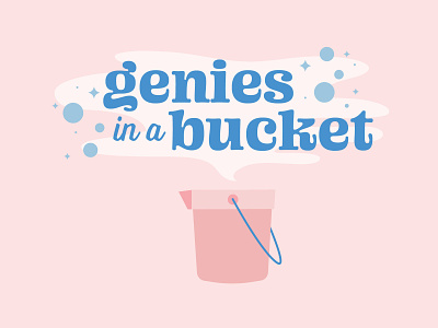 Genies in a Bucket bubbles bucket clean cleaning service genies logo