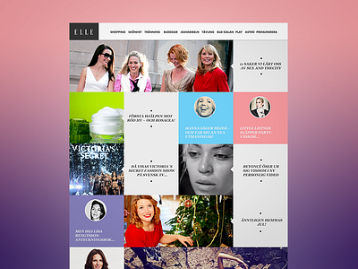 Elle.se blog design fashion square ui web