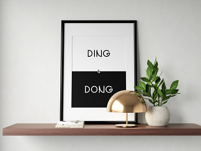 D&D - Ding & Dong and black white ding dong poster
