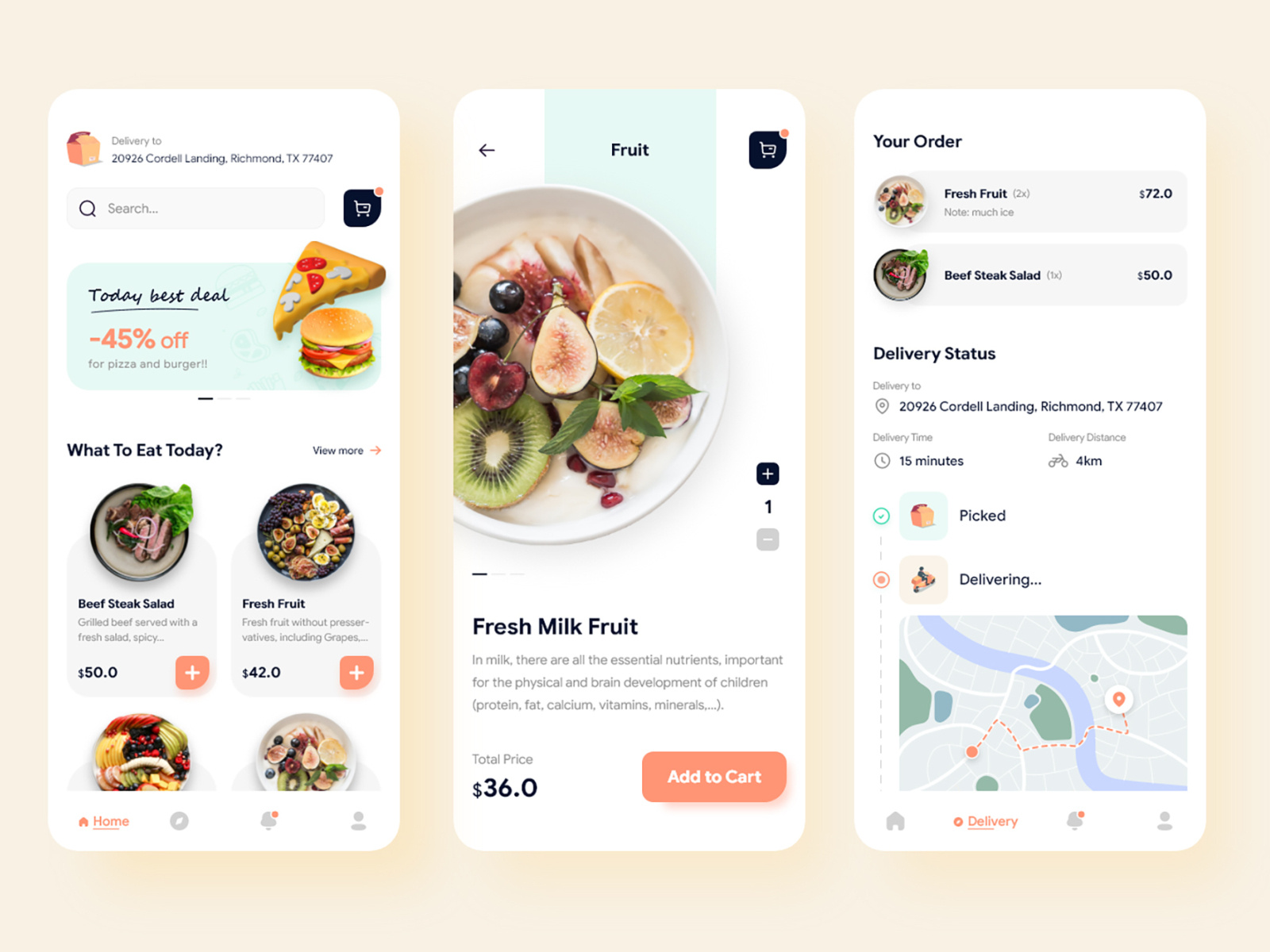 Delivery App by Hoang Nguyen for BeYo on Dribbble