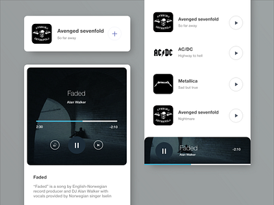 Music player concept design mobileui musicplayer product