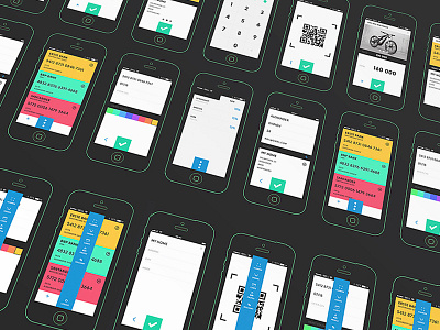 Pay app screens app cards flat interface ios payment ui ux wireframe