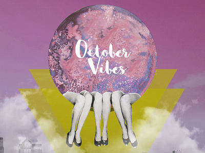 October Vibes artworks design digital arts digital imaging flat design illustration illustrator surealism typography