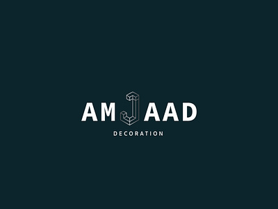 Amjaad Decorations branding icon illustration logo vector