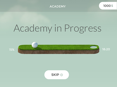 Golf Progress Bar bar game golf ios iphone loading madeo manager progress sport