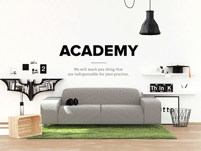 madeo.academy 3d academy animation clean darkfejzr madeo microsite typography web webdesign