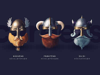 Mådëø Përsøn 3d characters designer developer funny hiring icon illustration madeo vikings