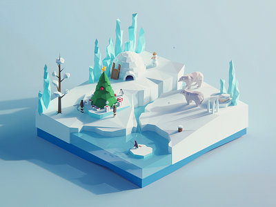 Low Poly Worlds: North Pole