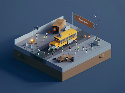 Low Poly Worlds: Zombie Apocalypse