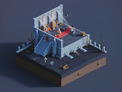 Low Poly Worlds: Dungeon