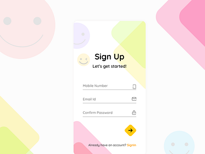 001 Sign Up Screen