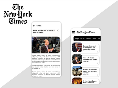 The New York Time Redesign Challenge mobile application news the new york times challenge