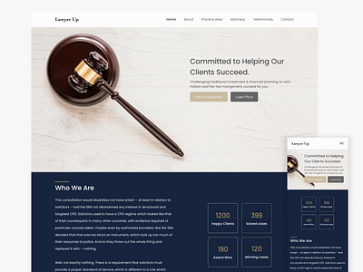 Lawyer Up Design design mobile portfolio ui ux web website