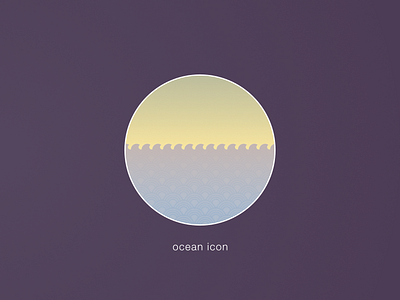 Ocean Icon abstract icon icon design illustration illustration art nature ocean