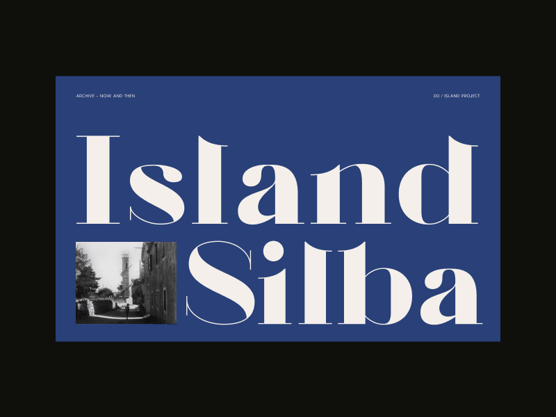 Island Silba Now and Then animation art direction branding design graphic design illustration layout modern ui visual web
