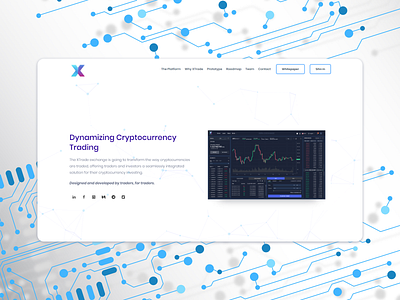 Trading landing page