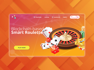 Landing page concept for a gambling