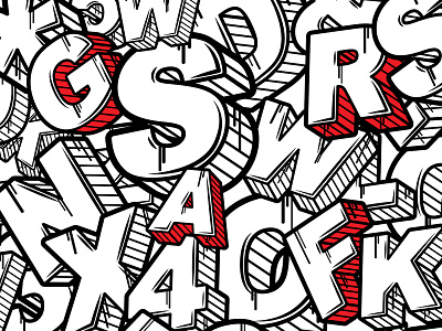 Graffiti Doodle abstract doodles font graffiti typography