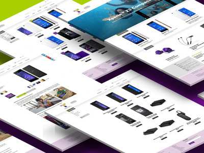 TeleUnicom Website design greece mobiles redesign site smartphones sony web xperia
