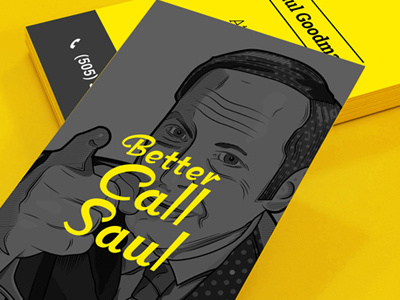 Better Call Saul amc better call saul business cards illustration pop art portrait tv series vector