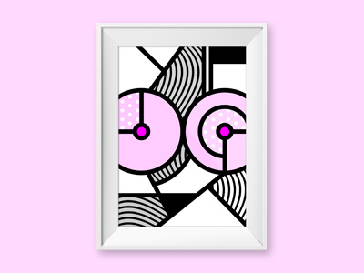 Abstracts 101: Woman abstract boobs colors de stijl gallery illustration pattern pop art shapes vector woman