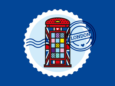 London fashion geometric illustration london patterns phone booth pop art vector