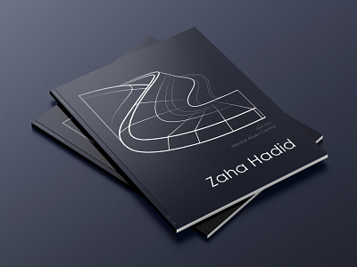 BROCHURE DESIGN / ZAHA HADID adobe illustrator architect architecture art black brochure design graphic design typography zaha hadid
