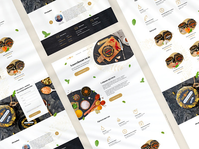 LANDING PAGE REDESIGN — CRAFTFOOD food herbs landing page onepage organic redesign spices web design