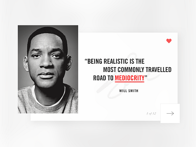 Shot 007 - Author Quote celebrity design favorite grid interface minimal navigation poster quote ui