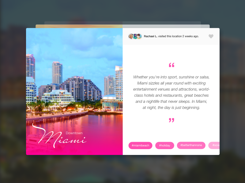 Shot 014 Location Card by Husam Elfaki on Dribbble