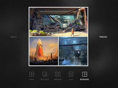 Shot 064 - Collage Maker app art grid instagram interface layout mobile painting photo speedpaint ui user