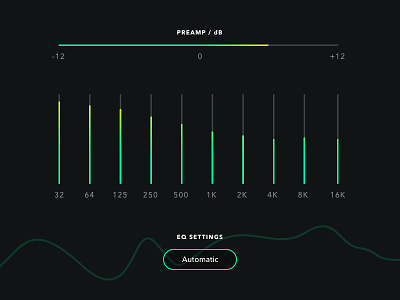Shot 090 - Equaliser bars clean data graph interface levels minimal music player ui user visualisation
