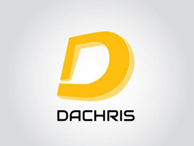 D letter logo | 3d style logo | dachris logo
