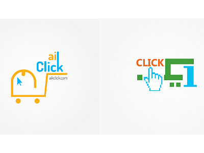 aik click business flat flat design illustration logo minimalist logo shopify website