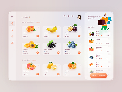 Food Delivery Service design ecommerce food shopping ui ux visual web