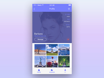 People Connect App app ios network photo profile social user