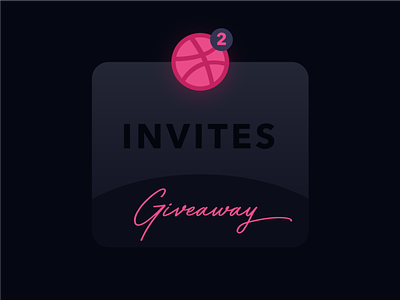 Invites dribbble invite giveaway invitation
