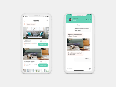 Hotel for pets | IOS Mobile App animals app hotel pet ui design webdesign