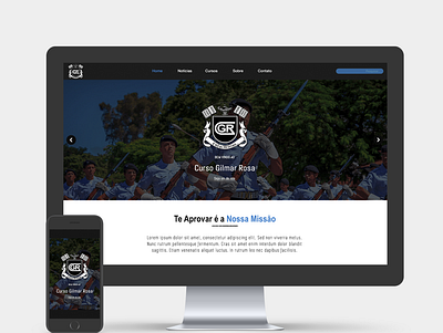 Curso Gilmar Rosa Landing Page military school web design webdesign website