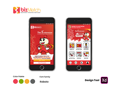 Bizmetch - Early Adopter adobe xd mobile app mobile app design ui ui design uiux user experience user interface ux ux design