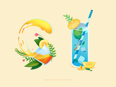Juice and soda 插图 设计