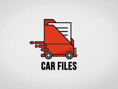 Car Files branding car file identity illustration logo mark paper