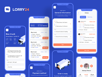 Cargo transportation | Mobile App Concept 🚚