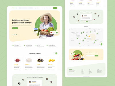 Organic Farmer Market | Landing page 👩‍🌾🌾