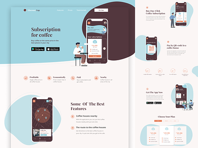 DiscountCup | Coffee App Landing page