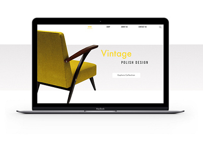 VINTAGE POLISH DESIGN- website design minimal typography web webdesign