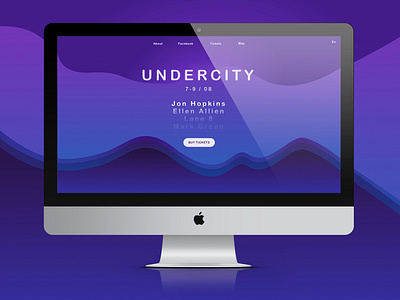 UNDERCITY music festival- website design illustration typography vector web webdesign