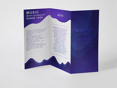 UNDERCITY music festival- brochure